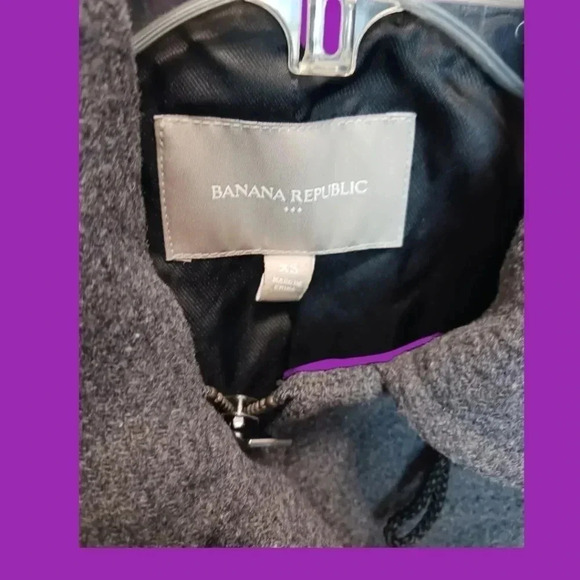 Banana Republic toggle pea coat size XS gray color - Picture 5 of 9